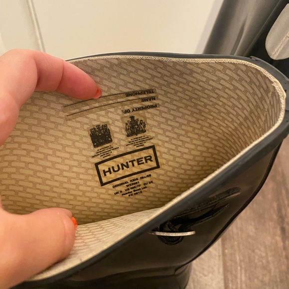 hunter original tall boots size EU 38 black - Picture 10 of 11